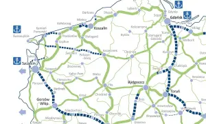 Mapa drogowa Polski z zaznaczonymi trasami. Jak dojadę do Słupska? Zobacz połączenia z Koszalina, Lęborka i innych miast.