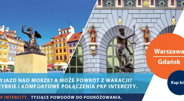 Ile jedzie się do Gdańska? Sprawdź czas podróży pociągiem i autem