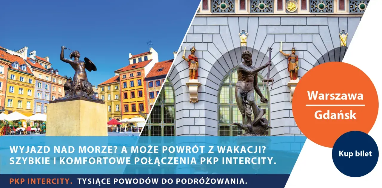 Ile jedzie się do Gdańska? Sprawdź czas podróży pociągiem i autem