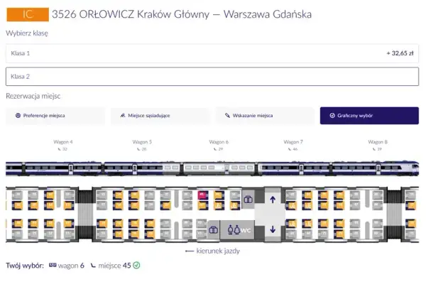 Jak zmienić miejsce w pociągu Intercity i uniknąć problemów z rezerwacją